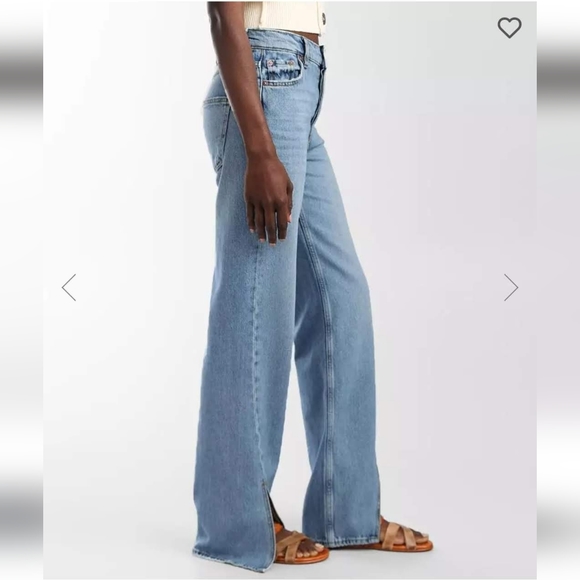 Free people We the Free long line slit Straight Jeans - Picture 8 of 11